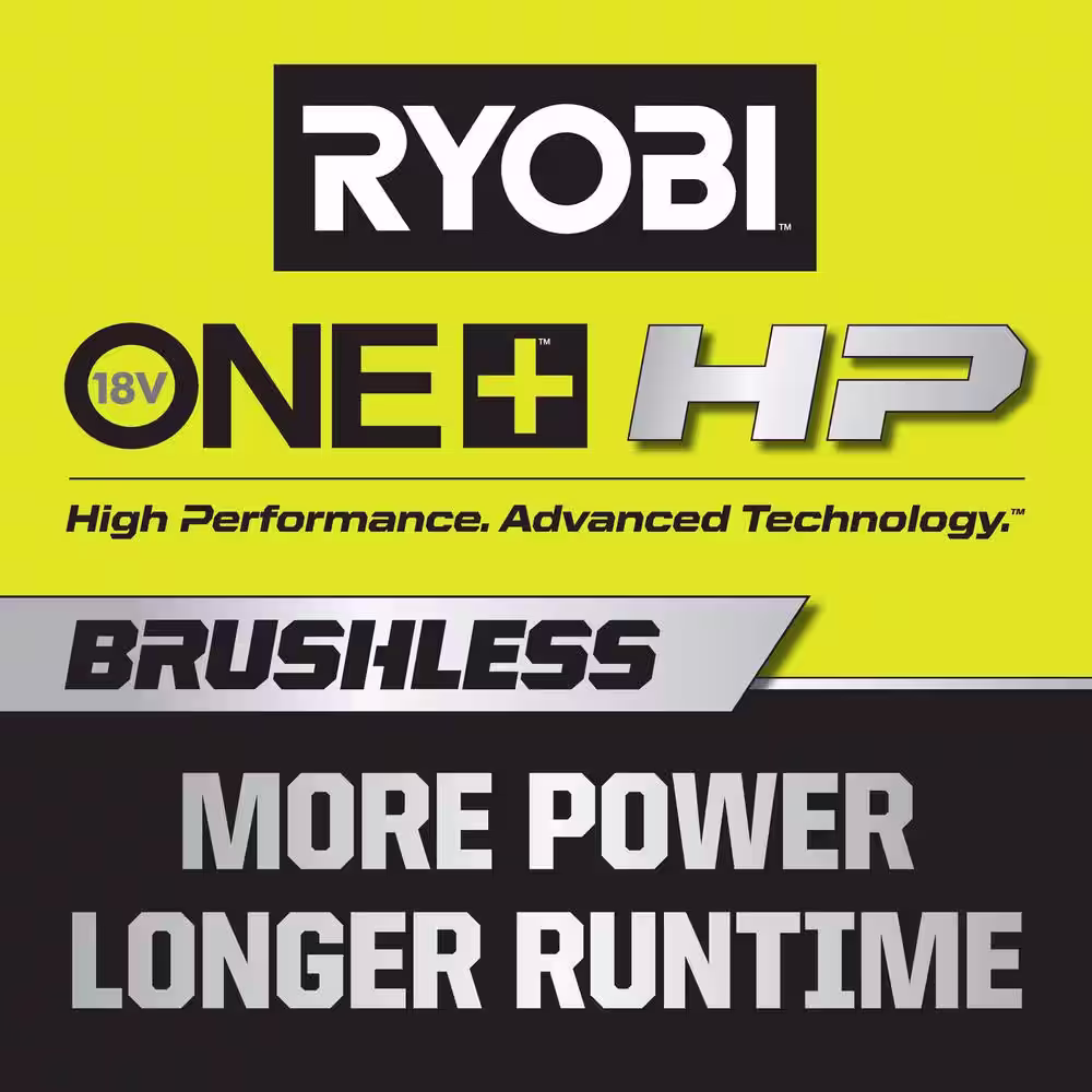 RYOBI ONE+ HP 18V Brushless 16 in. Cordless Battery Walk Behind Push Lawn Mower with (2) 4.0 Ah Batteries and (1) Charger