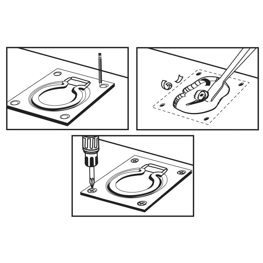 Everbilt 3 in. x 3-1/2 in. Zinc-Plated Trap Door Ring