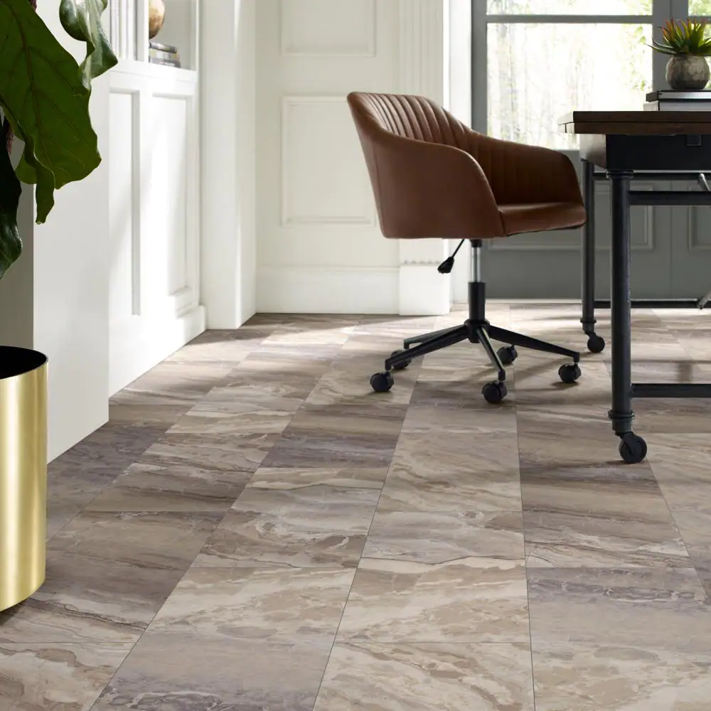 Shaw Vista Coarse 20 MIL x 12 in. W x 24 in. L Click Lock Waterproof Vinyl Tile Flooring (15.8 sqft/case)