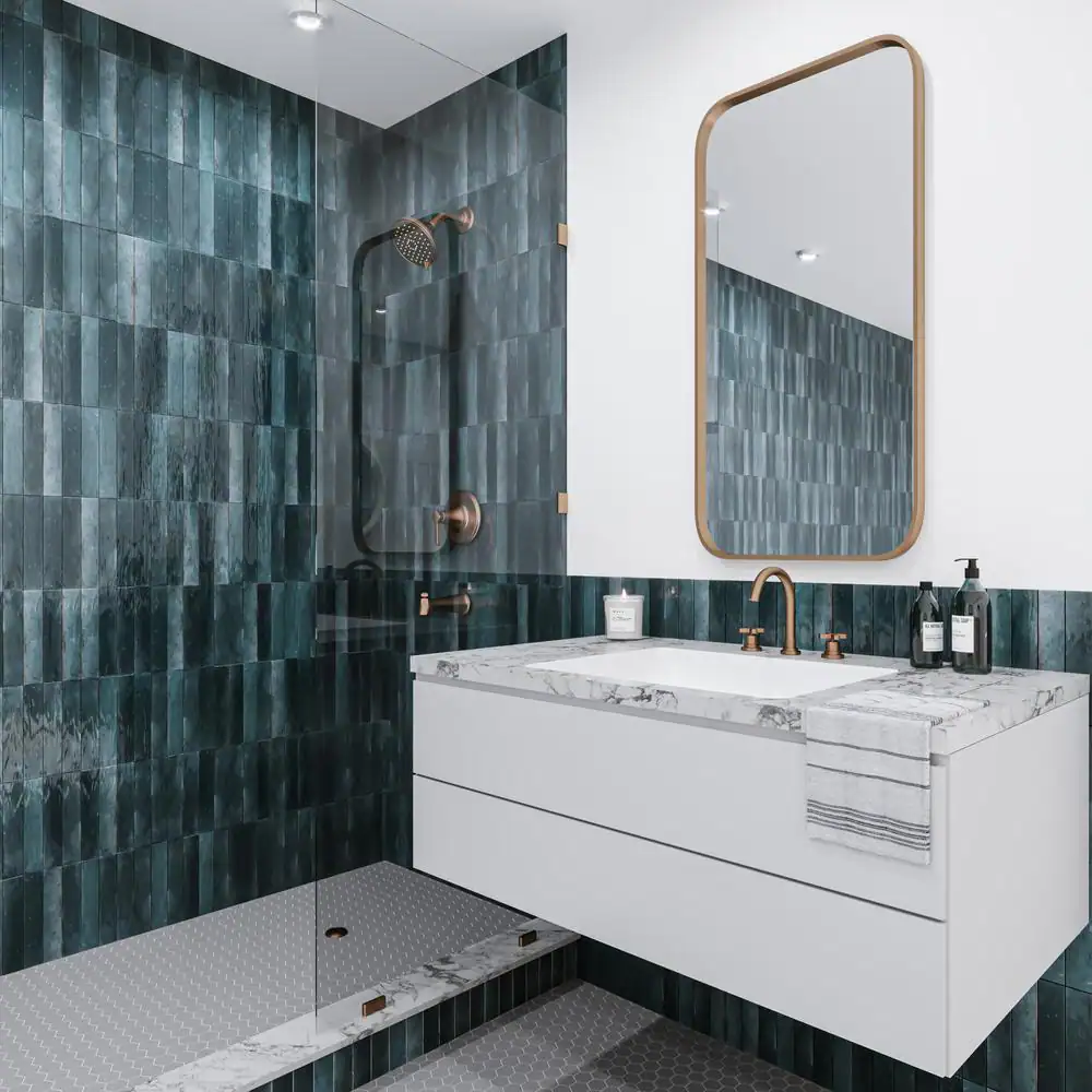 Daltile Remedy Hydro 2-3/8 in. x 9-5/8 in. Glazed Porcelain Subway Wall Tile (5.42 sq. ft./Case)