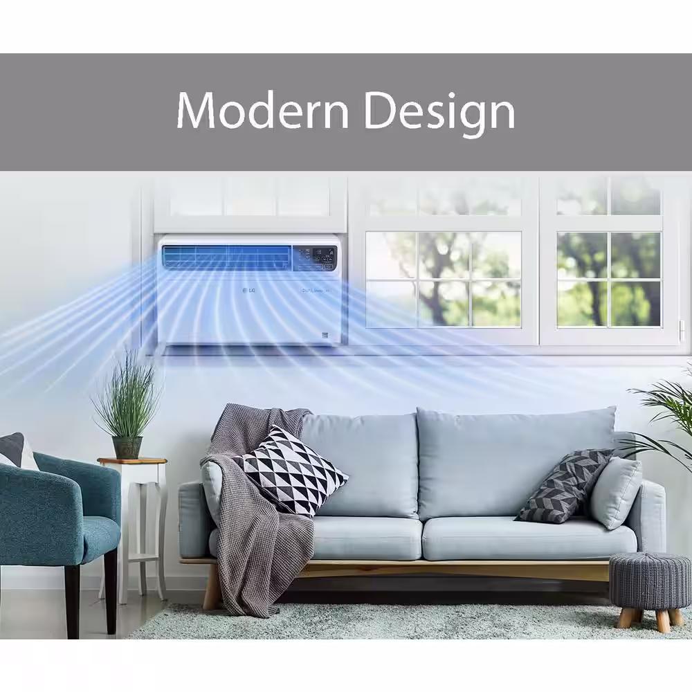 LG 14,000 BTU 115-V Dual Inverter Smart Window Air Conditioner LW1517IVSM with WiFi and Remote in White