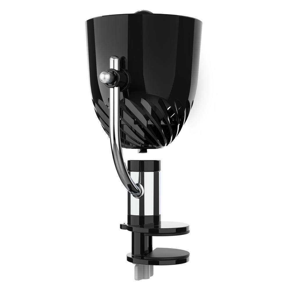 Vornado Pivot Clip 4 in. Personal Fan Air Circulator with Multi-Surface Mount in Black