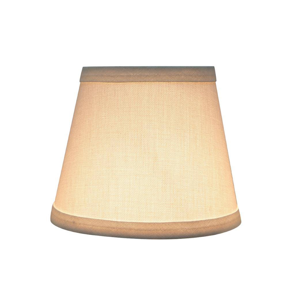 Aspen Creative Corporation 6 in. x 5 in. White Hardback Empire Lamp Shade (6-Pack)