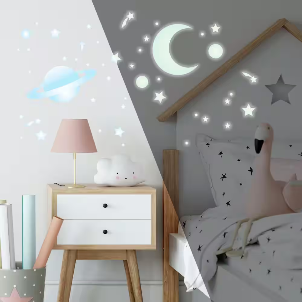 RoomMates 10 in. x 18 in. Celestial 258-Piece Peel and Stick Wall Decals