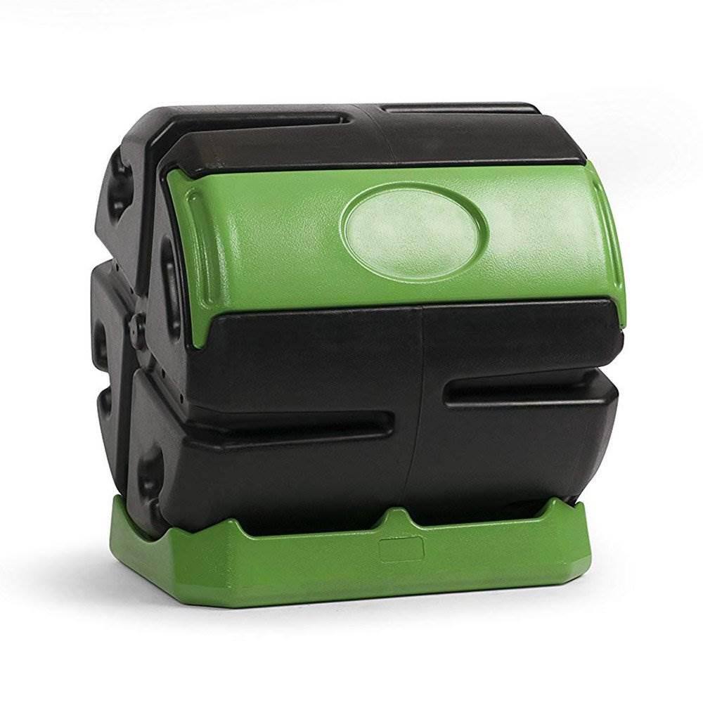 None 37 Gal. Chamber Quick Curing Rolling Compost Tumbler Bin (2-Pack)
