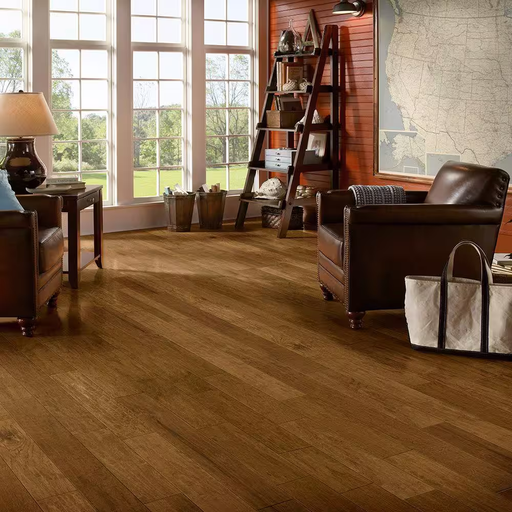 Bruce American Vintage Scraped Bear Creek Oak 3/4 in. T x 5 in. W x Varying L Solid Hardwood Flooring (23.5 sqft / case)