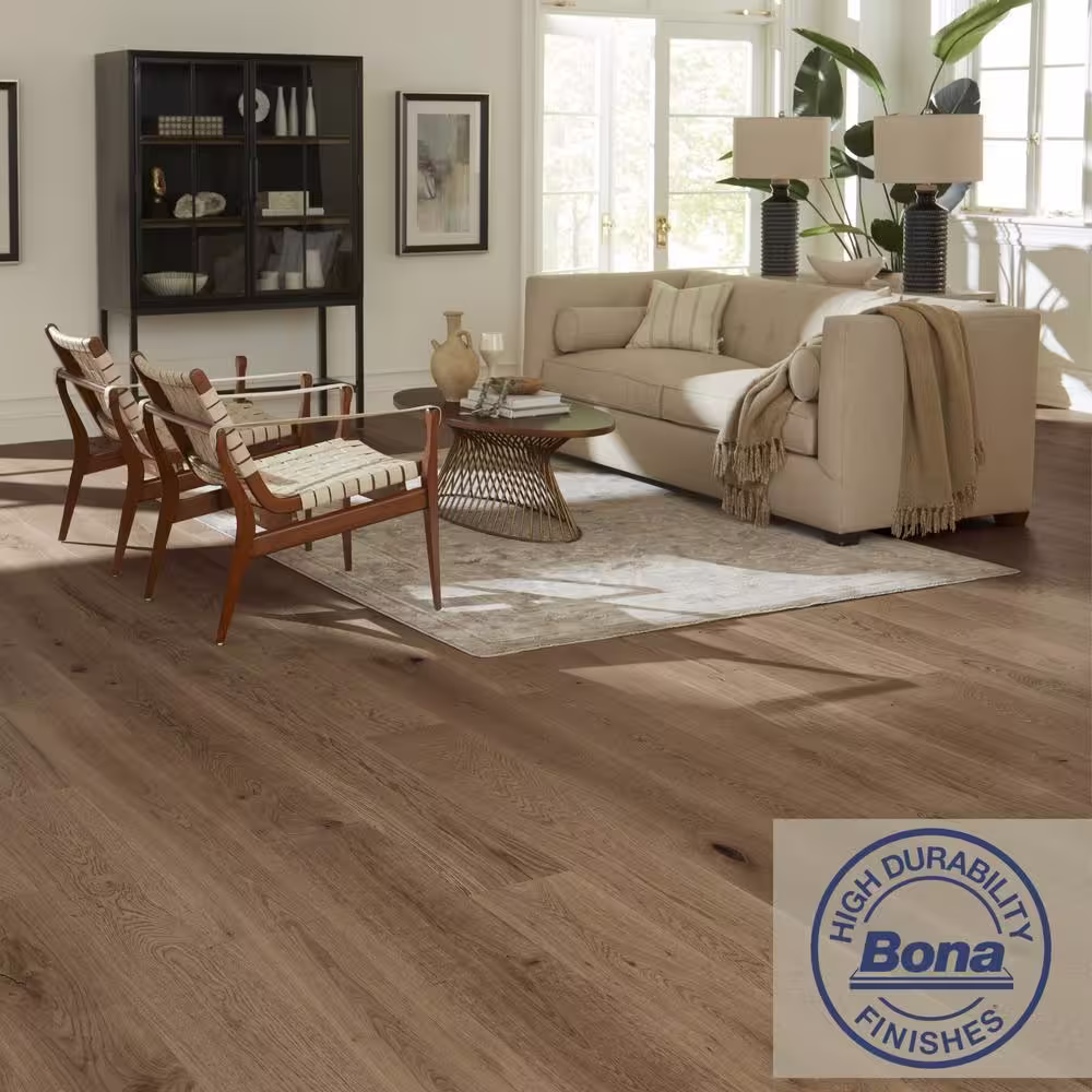 ASPEN FLOORING Durango Hickory 9/16 in. T x 8.66 in. W Water Resistant Wire Brushed Engineered Hardwood Flooring (31.25 sqft/case)
