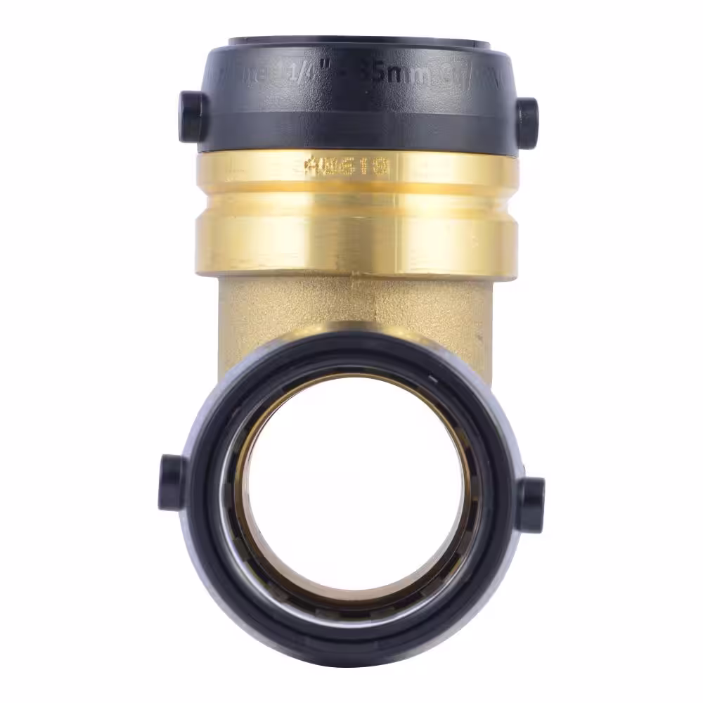 SharkBite 1- 1/4 in. Brass Push to Connect Tee