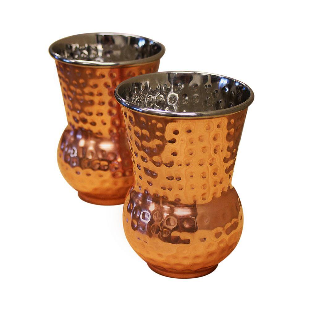 Epicureanist Hammered Copper Whiskey Tumblers (Set of 2)