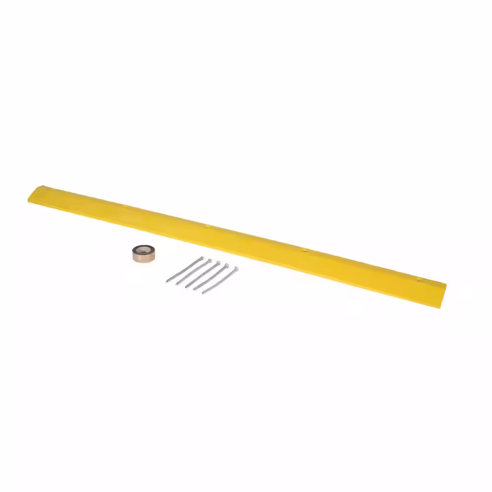 Vestil 108 in. x 10 in. x 2 in. Plastic Speed Bump with Asphalt Hardware