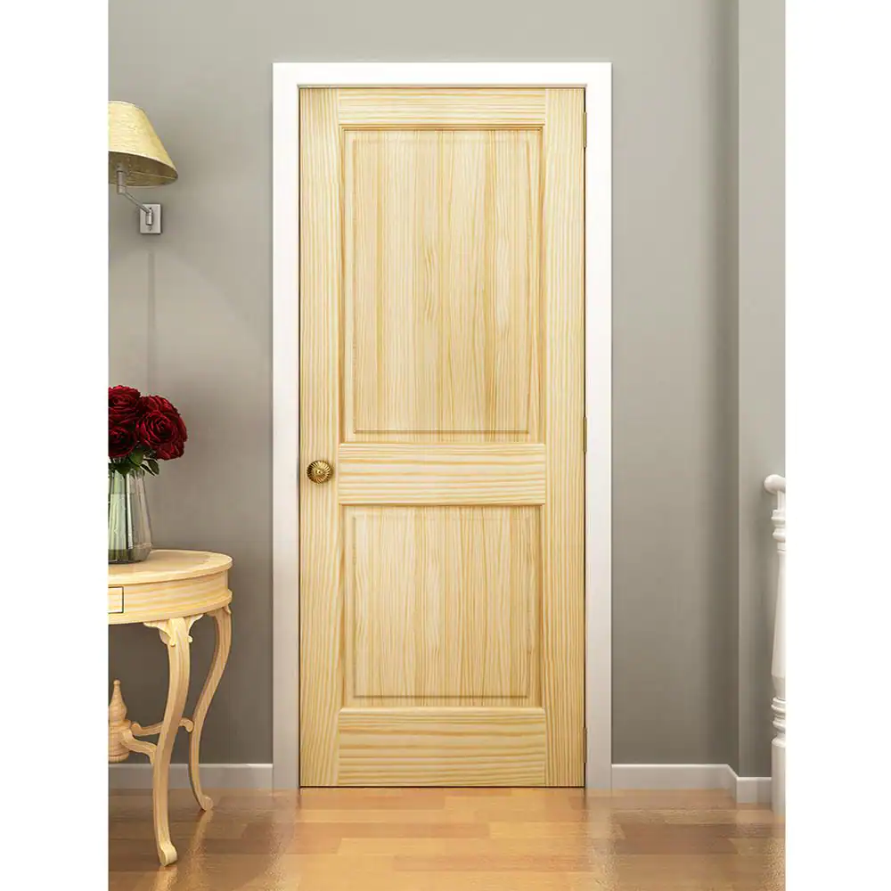 Kimberly Bay 24 in. x 80 in. Unfinished 2-Double Hip Panel Solid Core Wood Interior Door Slab