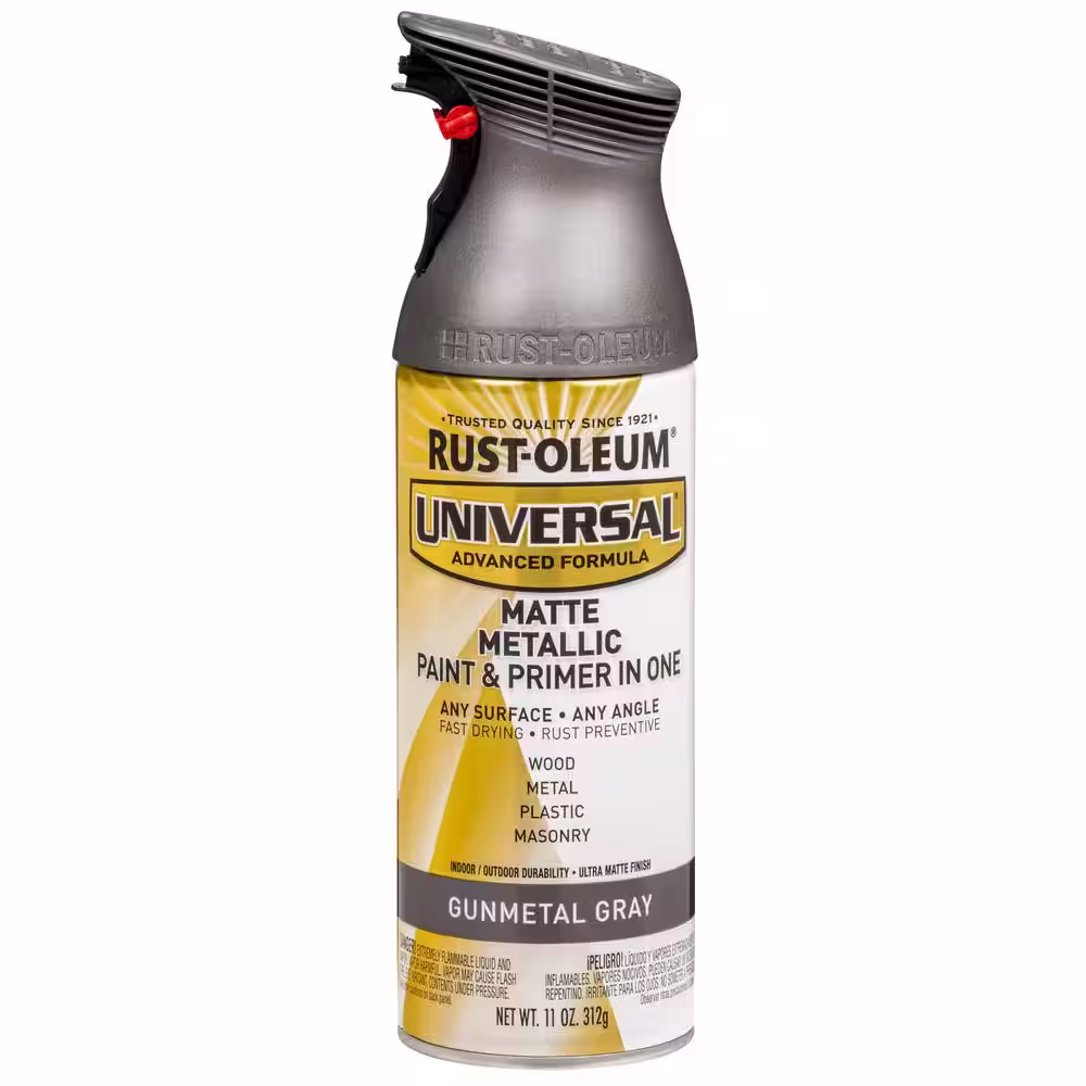 Rust-Oleum Universal 11 oz. All Purpose Metallic Gunmetal Gray Spray Paint and Primer in One (3 Pack)