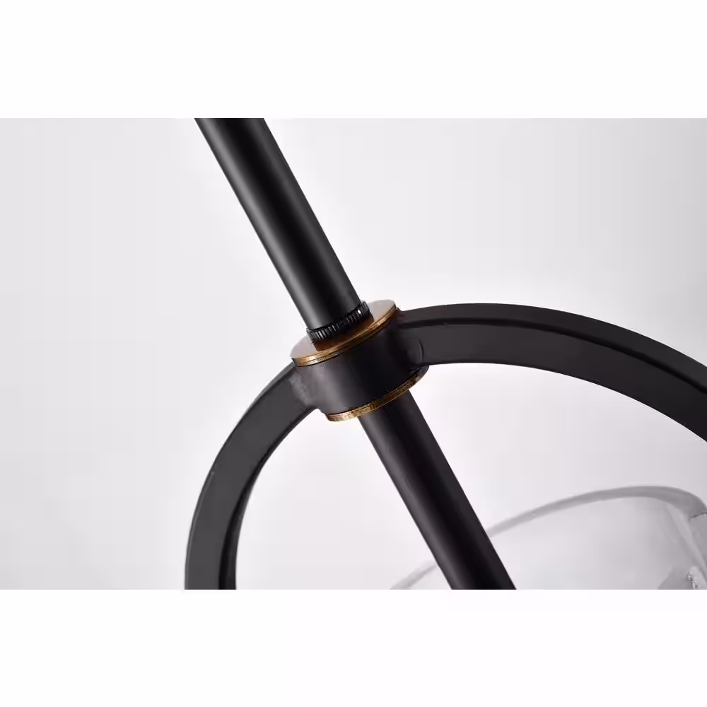Edvivi Essence 1-Light Contemporary Oil Rubbed Bronze and Antique Gold Pendant with Clear Cone Glass Shade