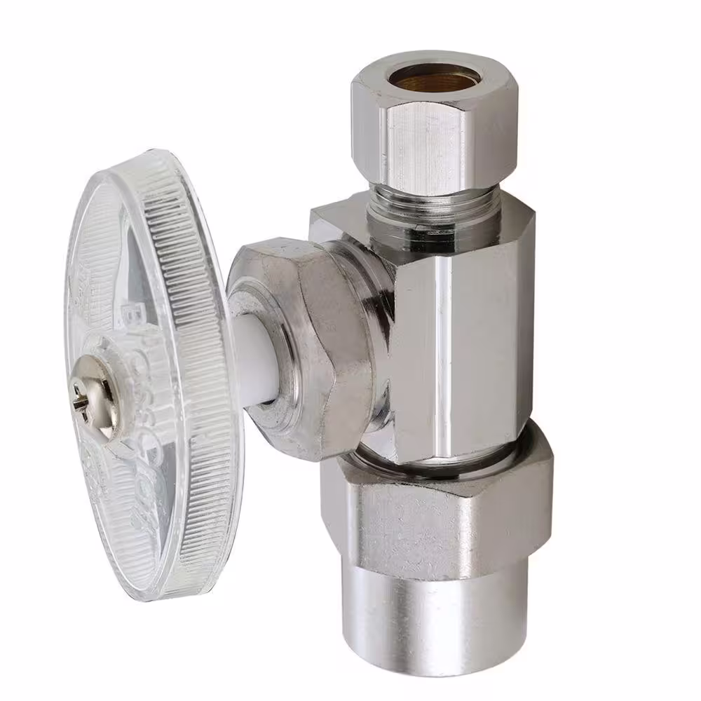 BrassCraft 1/2 in. CPVC Inlet x 3/8 in. Compression Outlet Multi-Turn Straight Valve