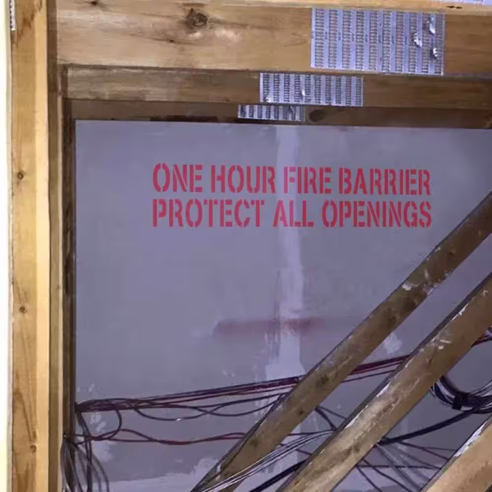 Stencil Ease 1-Hour Fire Wall Stencil