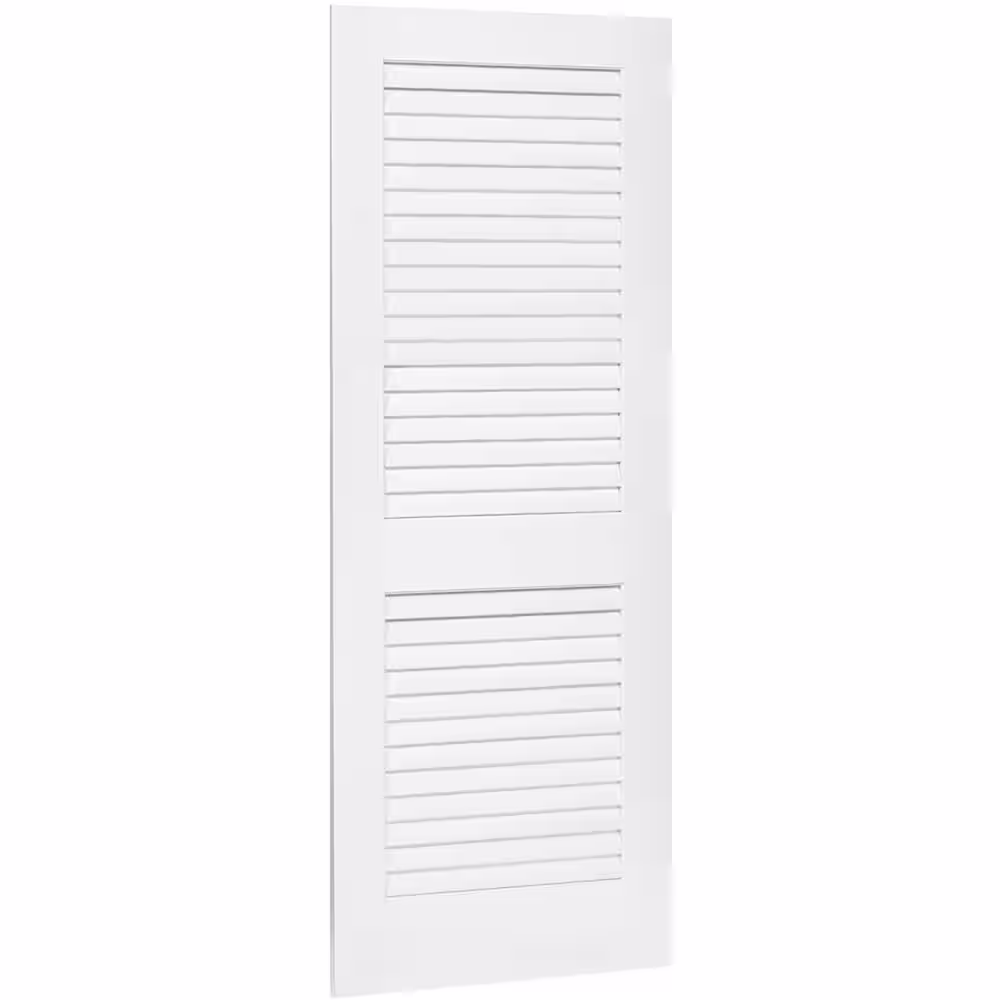 Kimberly Bay 80 in. x 36 in. x 1.38 in. 15-Lite Clear Glass Solid Core Pine Wood White French Interior Door Slab