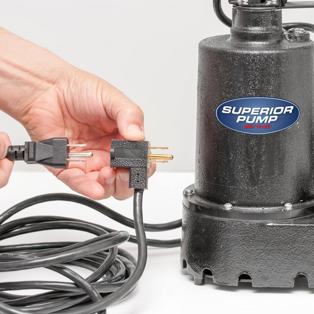 Superior Pump 92331 1/3 HP Submersible Cast Iron Sump Pump