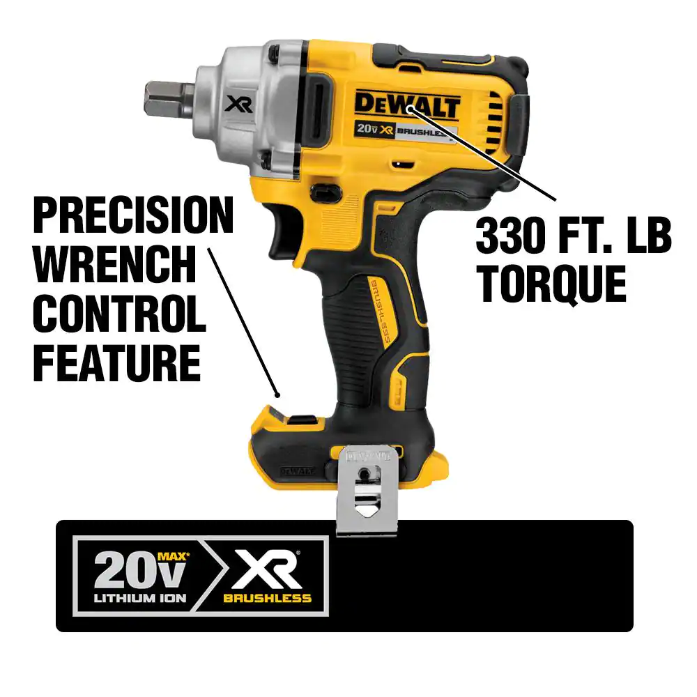 DEWALT 20V MAX XR Cordless Automotive 2 Tool Combo Kit with (1) 1/2 in., (1) 3/8 in. Impact Wrench and (1) 5.0Ah Battery