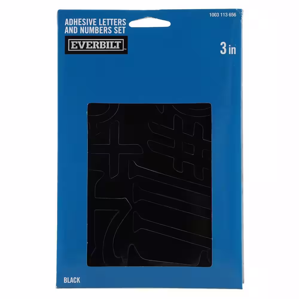Everbilt 3 in. Vinyl Letters and Numbers Kit
