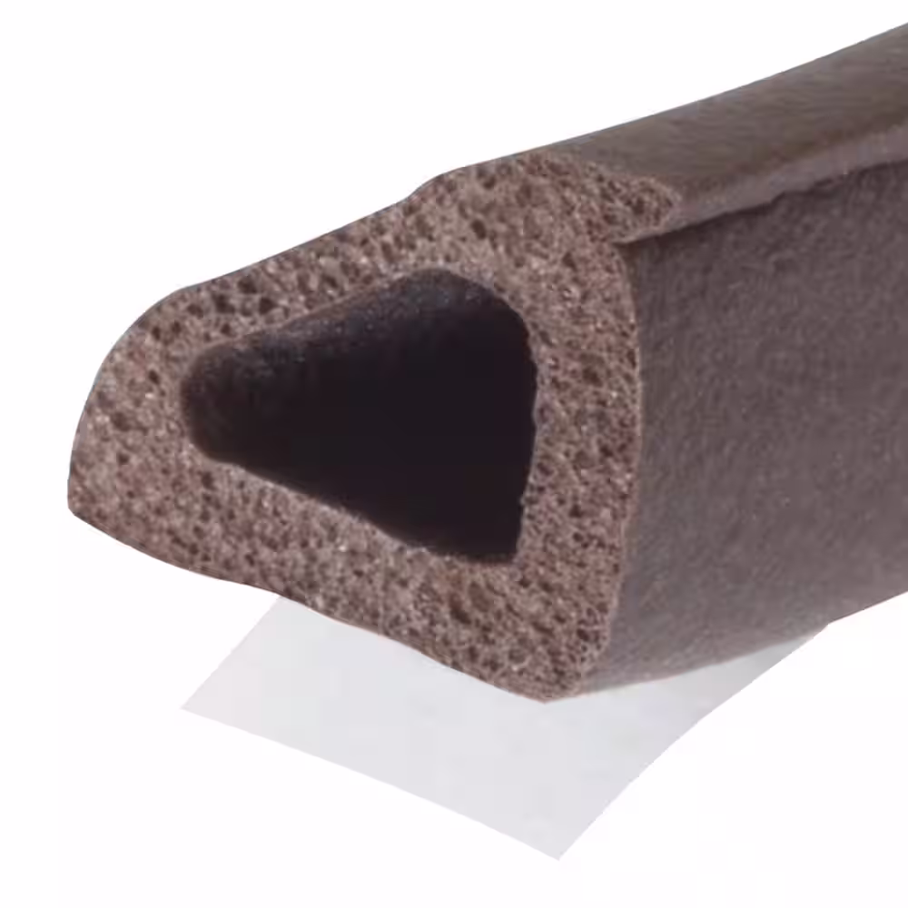 M-D Building Products 3/8 in. x 3/8 in. x 17 ft. Brown Premium Silicone Rubber Window Seal for Ex-Large Gaps