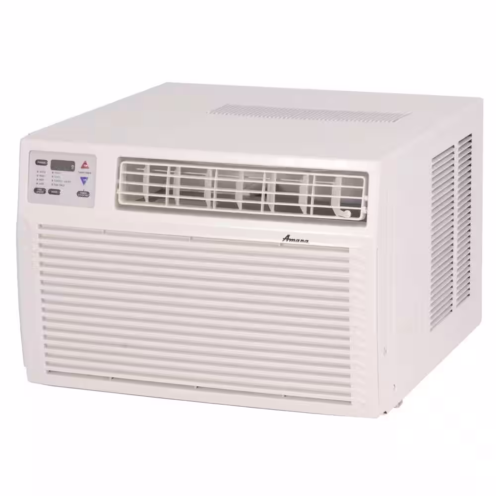 Amana 11,600 BTU R-410A Window Air Conditioner with 3.5 kW Electric Heat and Remote