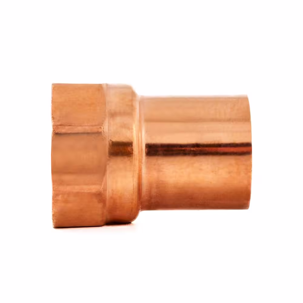 Everbilt 3/4 in. Copper Pressure Cup X FPT Adapter Fitting Pro Pack (25-Pack)