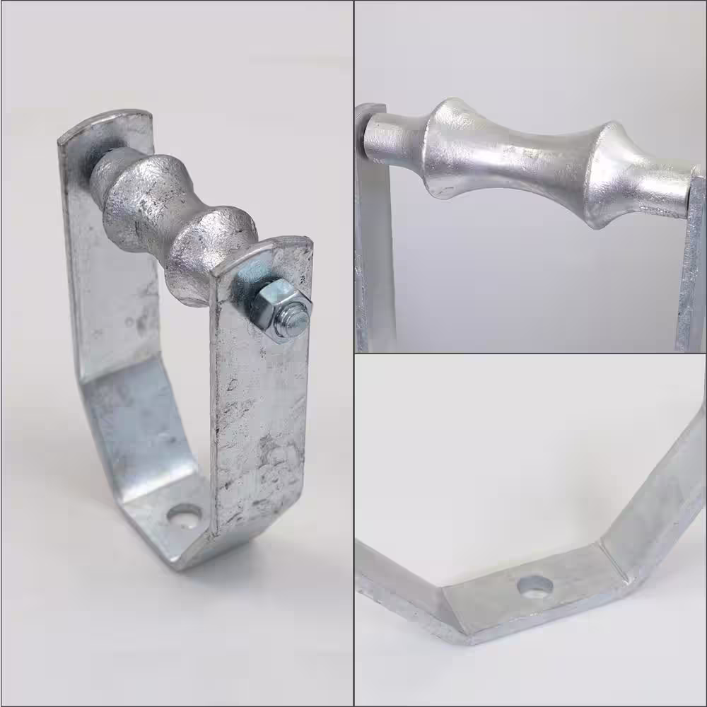 The Plumber's Choice 14 in. Galvanized Steel Hot Dipped Clevis Roller Hanger (5-Pack)