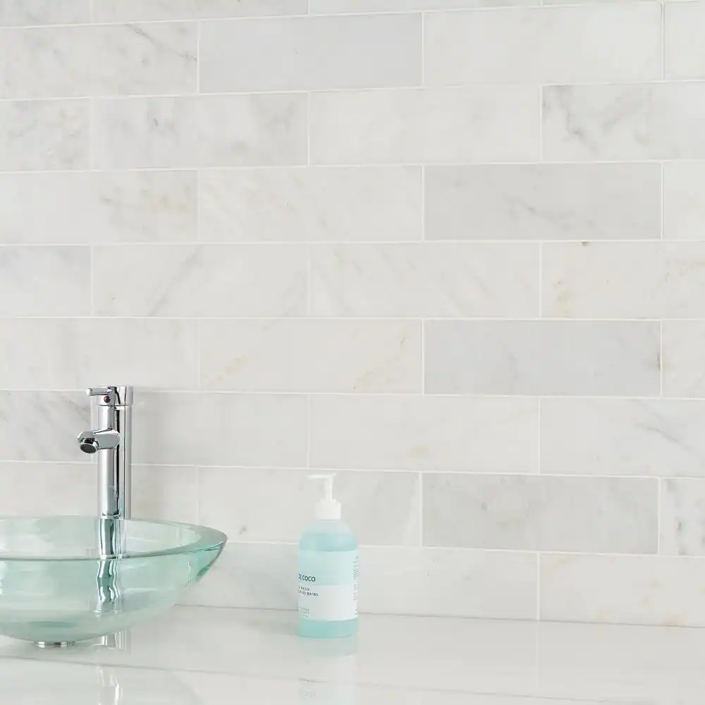 Ivy Hill Tile Oriental 4 in. x 12 in. x 8 mm Marble Floor and Wall Subway Tile (15 pieces 5 sq.ft./Box)