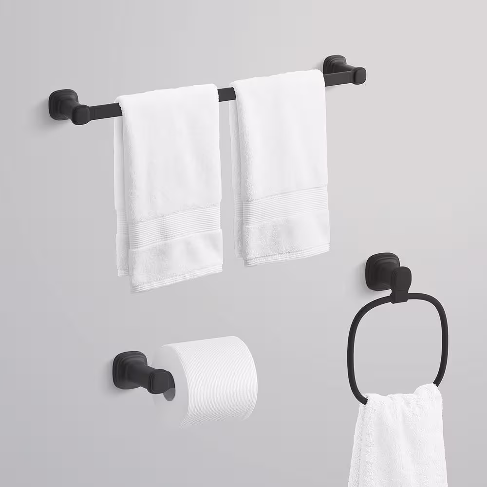 KOHLER Numista 3-Piece Bath Hardware Set in Matte Black