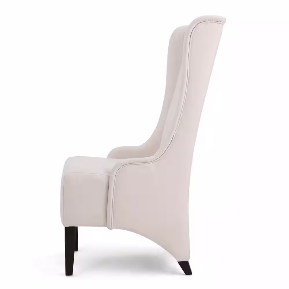 None Callie Beige Fabric Parsons Chair