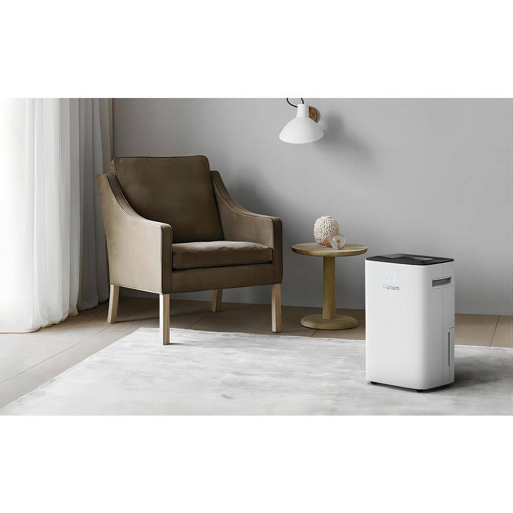 Fehom 50-Pint Home Dehumidifier with Bucket and Drain for 4500 sq. ft. for Bedroom, Basement, Bathroom and Laundry