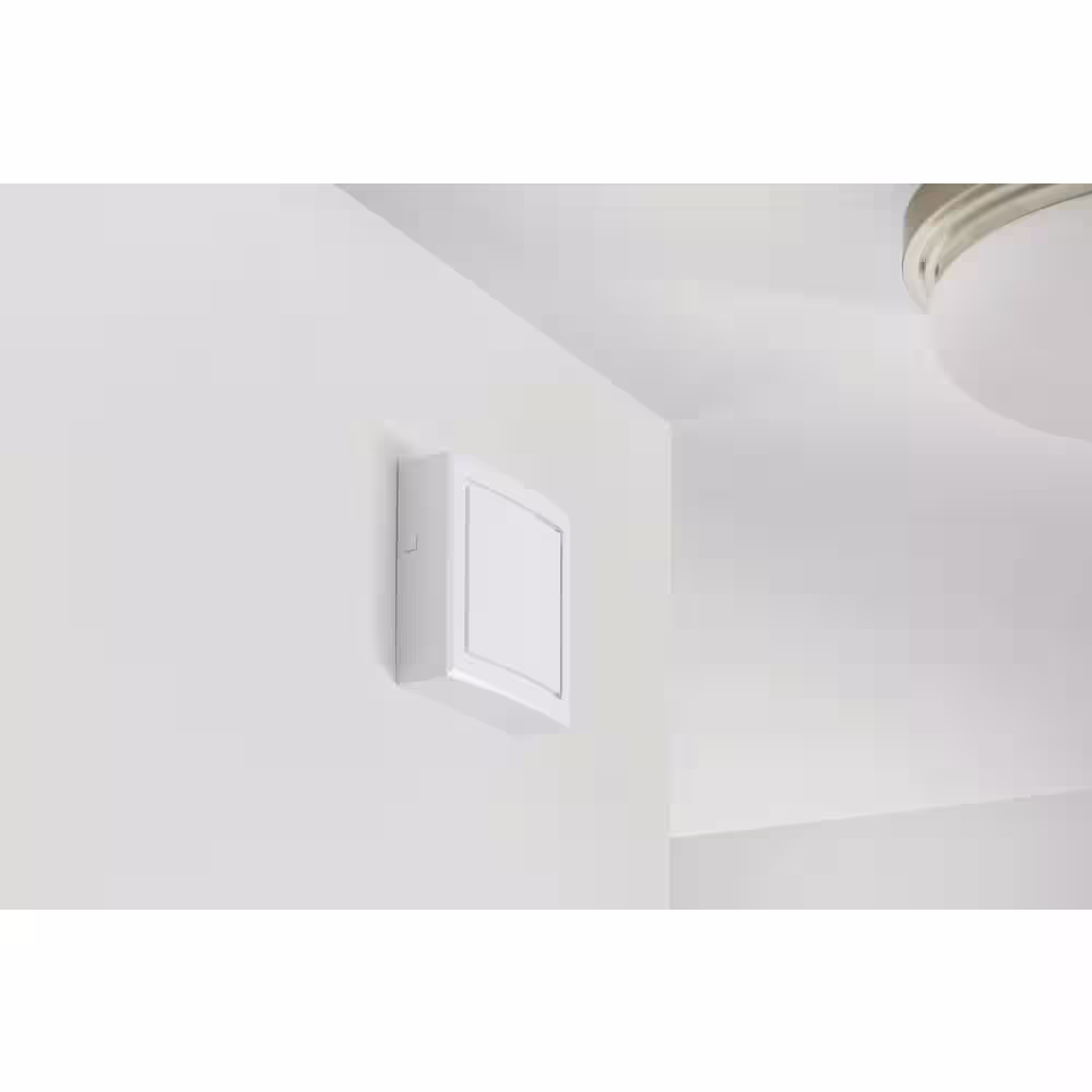 Defiant Wireless Battery Operated Doorbell Kit with Wireless Push Button, White