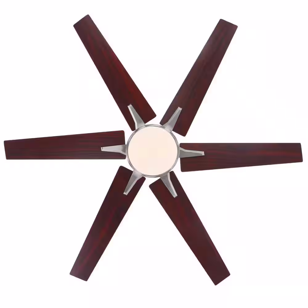 Westinghouse Cayuga 60 in. LED Brushed Nickel Smart Ceiling Fan with Light Kit and Remote Control