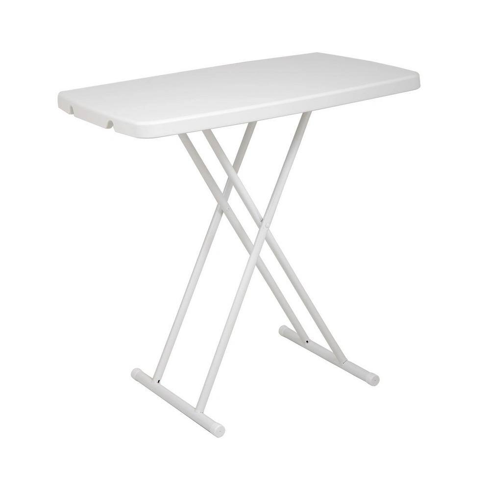 TIRAMISUBEST Rectangular Plastic Folding Outdoor Picnic Table with Adjustable Height