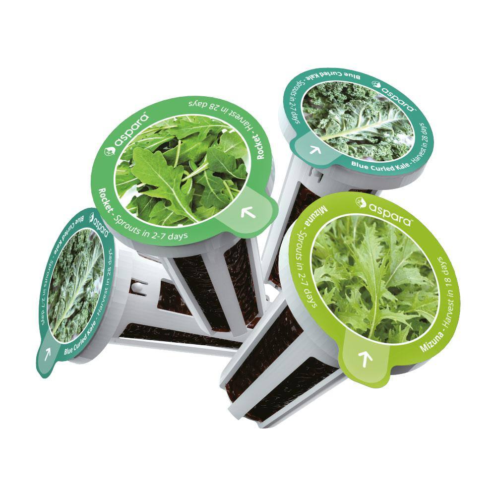 aspara Organic Salad Special 8 Capsule Seed Kit