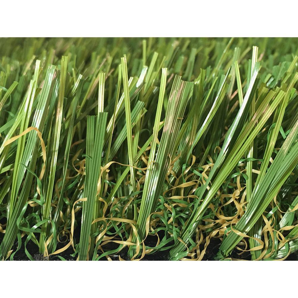 GREENLINE ARTIFICIAL GRASS 3D-W Premium 65 Fescue 15 ft. Wide x Cut to Length Green Artificial Grass Carpet