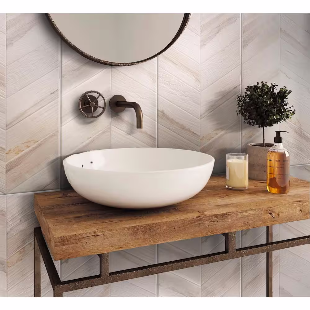 Apollo Tile Maori 17.7 in. x 35.4 in. White Porcelain Matte Wall and Floor Tile (13.05 sq. ft./case) 3-Pack