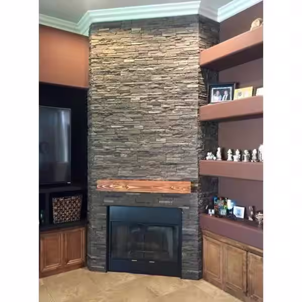 NextStone Slatestone Large 11.5 in. x 15.25 in. Polyurethane Faux Stone Outside Corner (4-Pack)