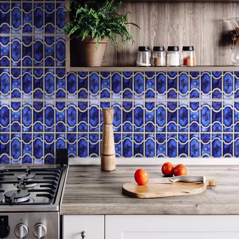 Merola Tile Montego Sapphire 12-1/4 in. x 12-1/2 in. Porcelain Mosaic Tile (10.8 sq. ft./Case)