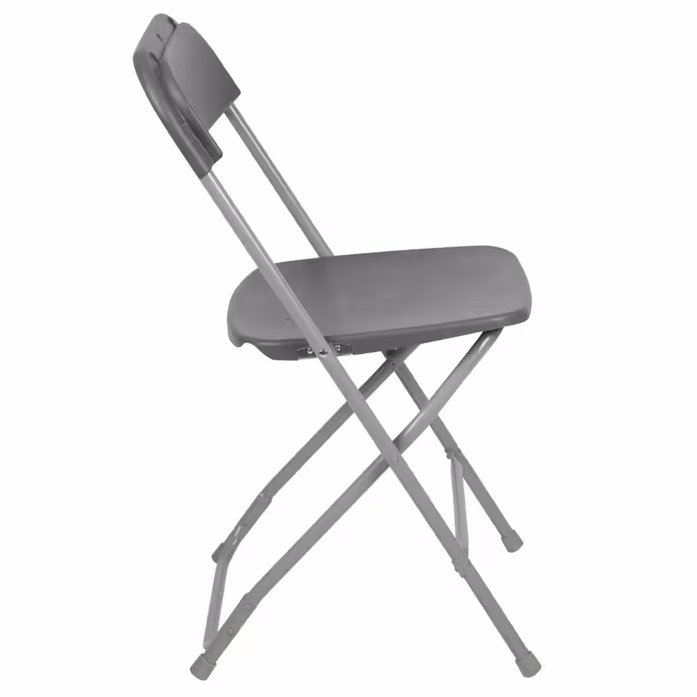 Carnegy Avenue Grey Metal Folding Chair (Set of 10)