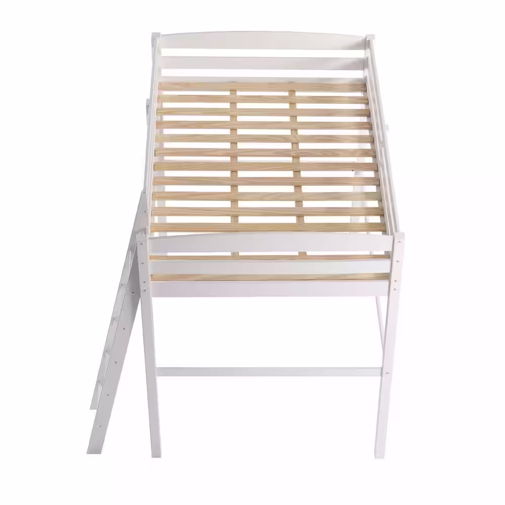 Camaflexi Tribeca White Full Size High Loft Bed