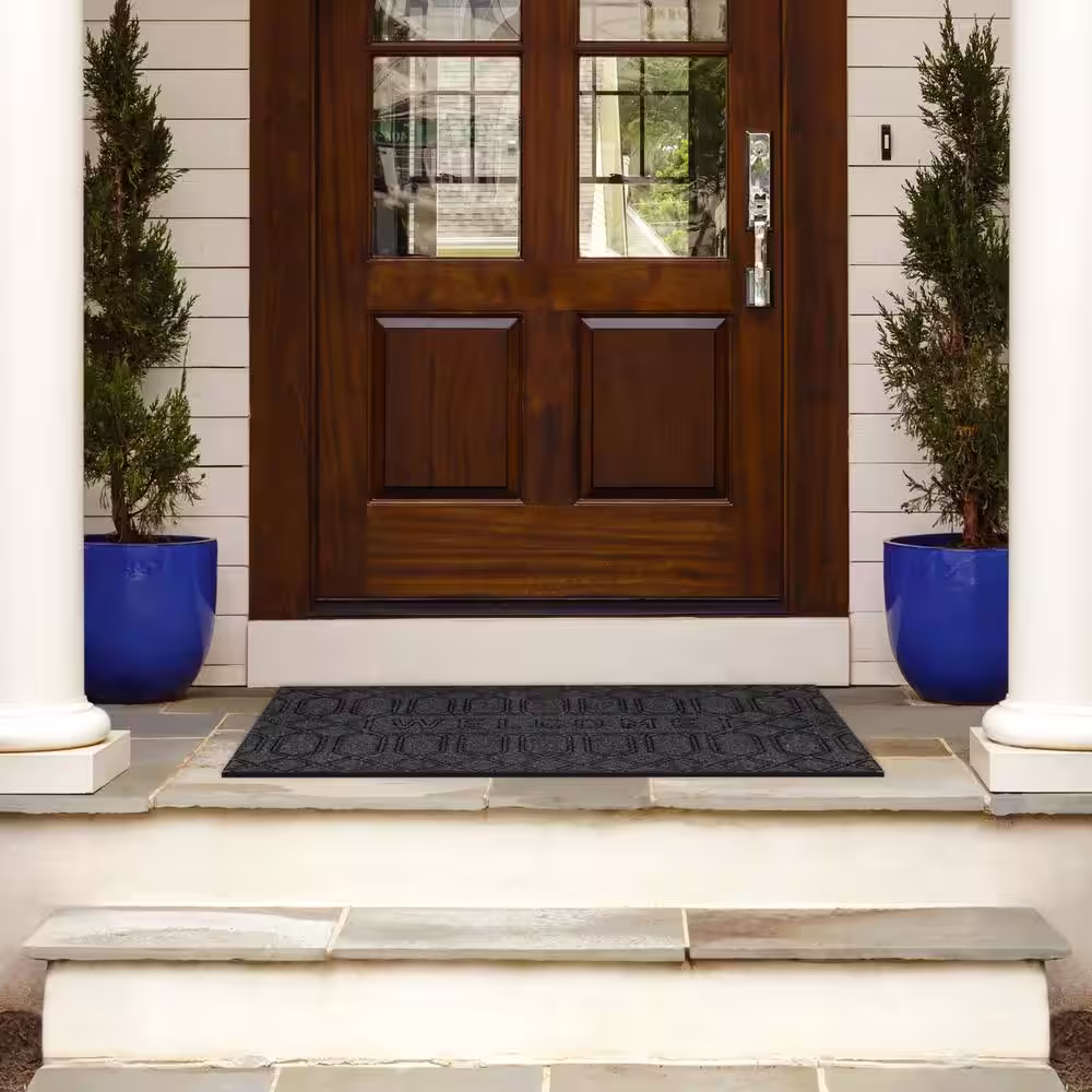 StyleWell Harrington Welcome 18 in. x 30 in. Door Mat