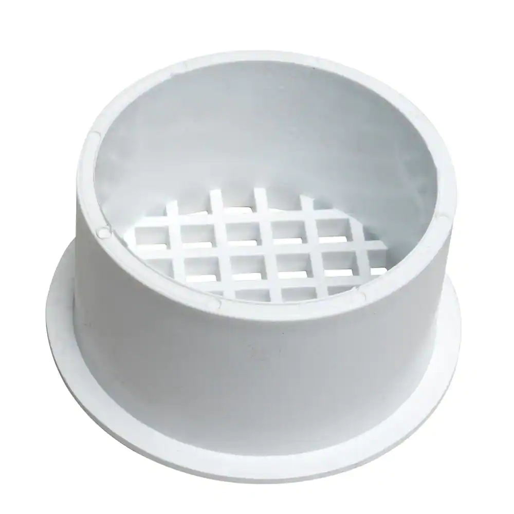Oatey 3 in. Round Snap-In White PVC Shower Drain