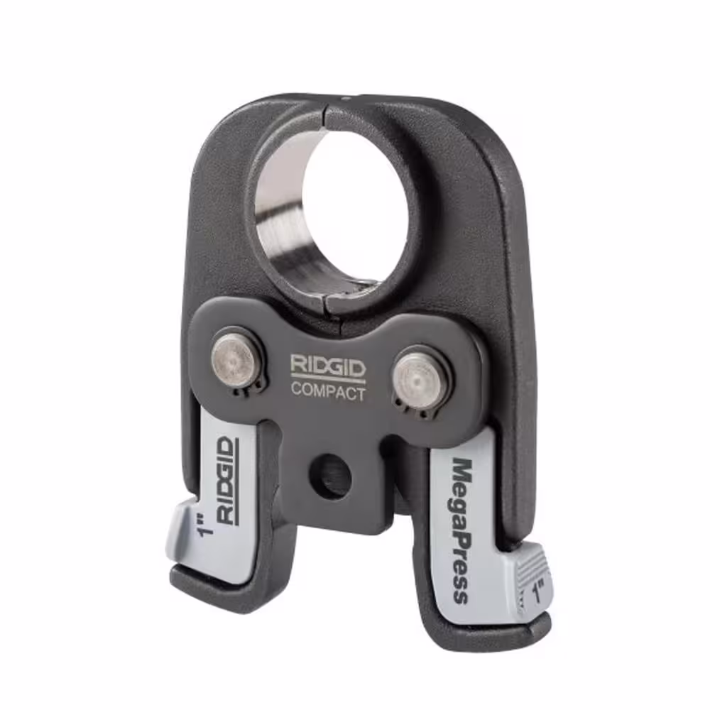 RIDGID MegaPress Compact 1 in. Jaw for Stainless Steel and Carbon Steel Pressing in Small Spaces, for Compact Series Tools