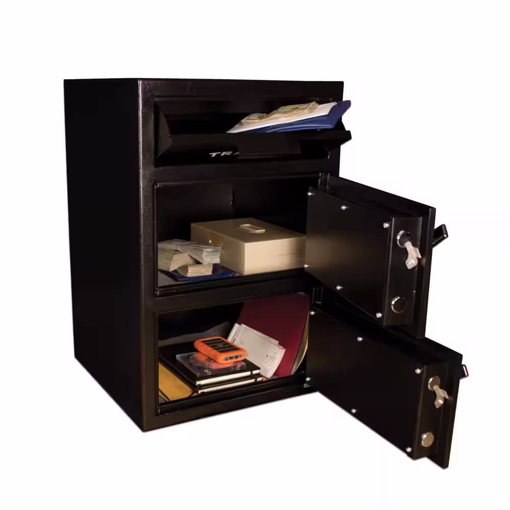 Tracker Safe 6.94 cu. ft. Steel Deposit Safe Electronic Lock Black