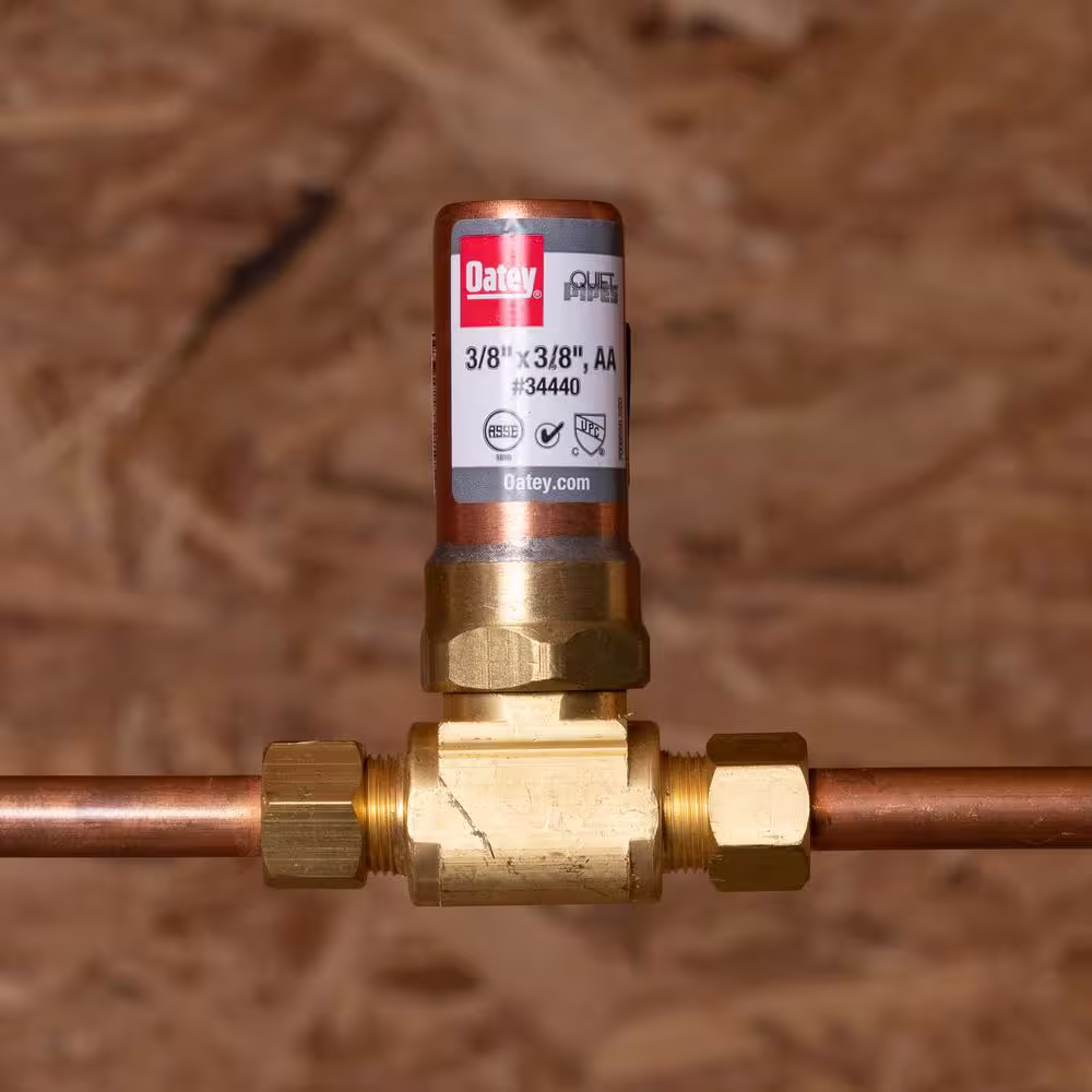 Oatey Quiet Pipes 3/8 in. O.D. Compression Tee AA Hammer Arrestor