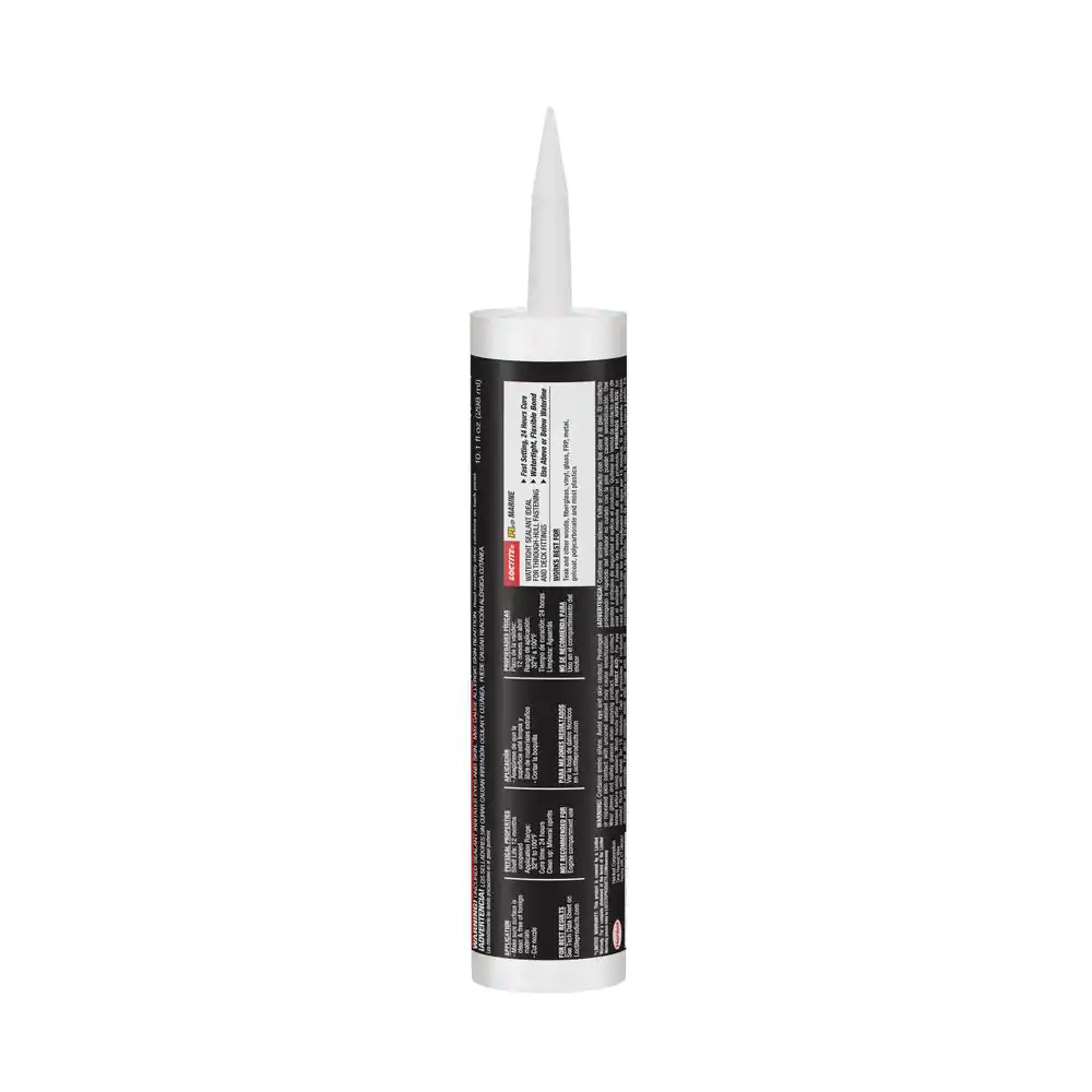 Loctite PL Marine Fast Cure 10 oz. Polyether Adhesive Sealant White Cartridge  (each)