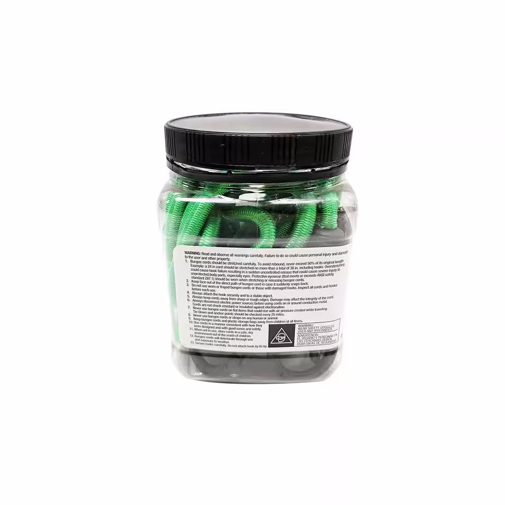 HDX 48 in. Super Strong Bungee Cord (4-Pack)
