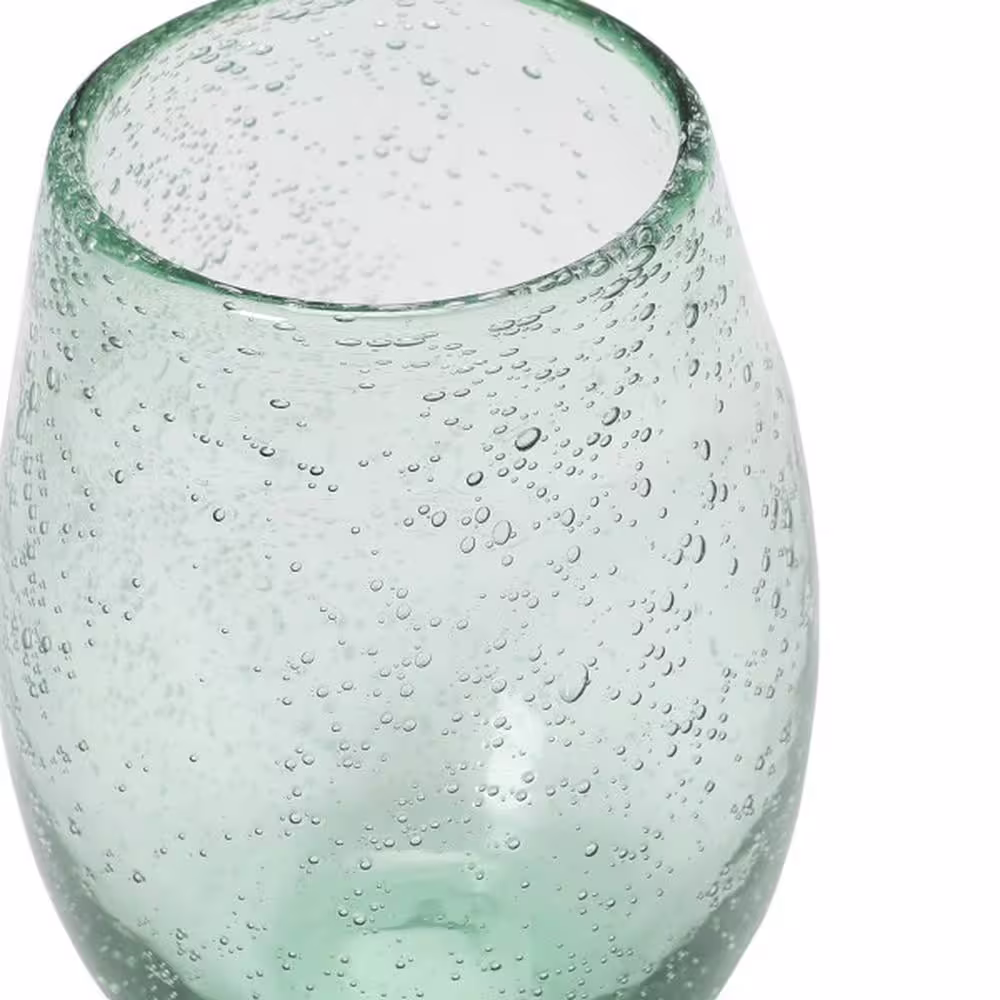 Storied Home 20 oz. Clear Tinted Bubble Drinking Glass