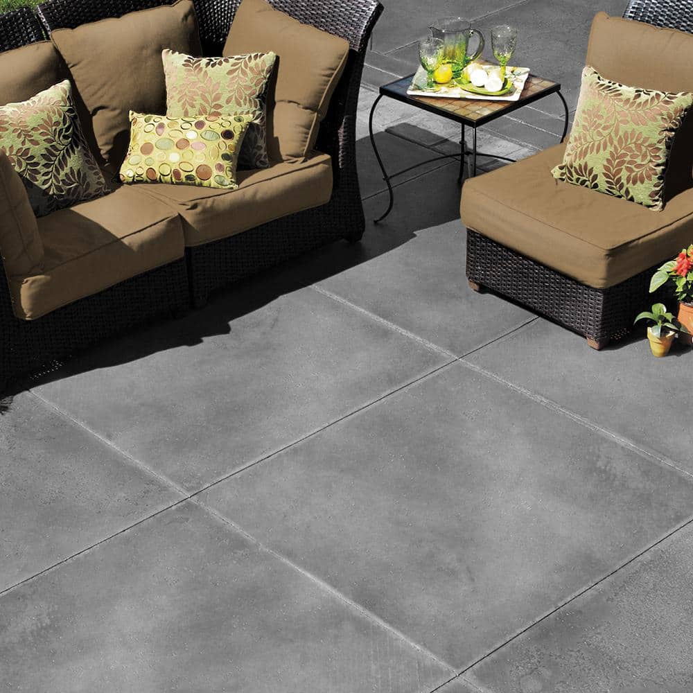 BEHR PREMIUM 1 gal. #DCS-825 Industrial Gray Semi-Transparent Flat Interior/Exterior Decorative Concrete Stain